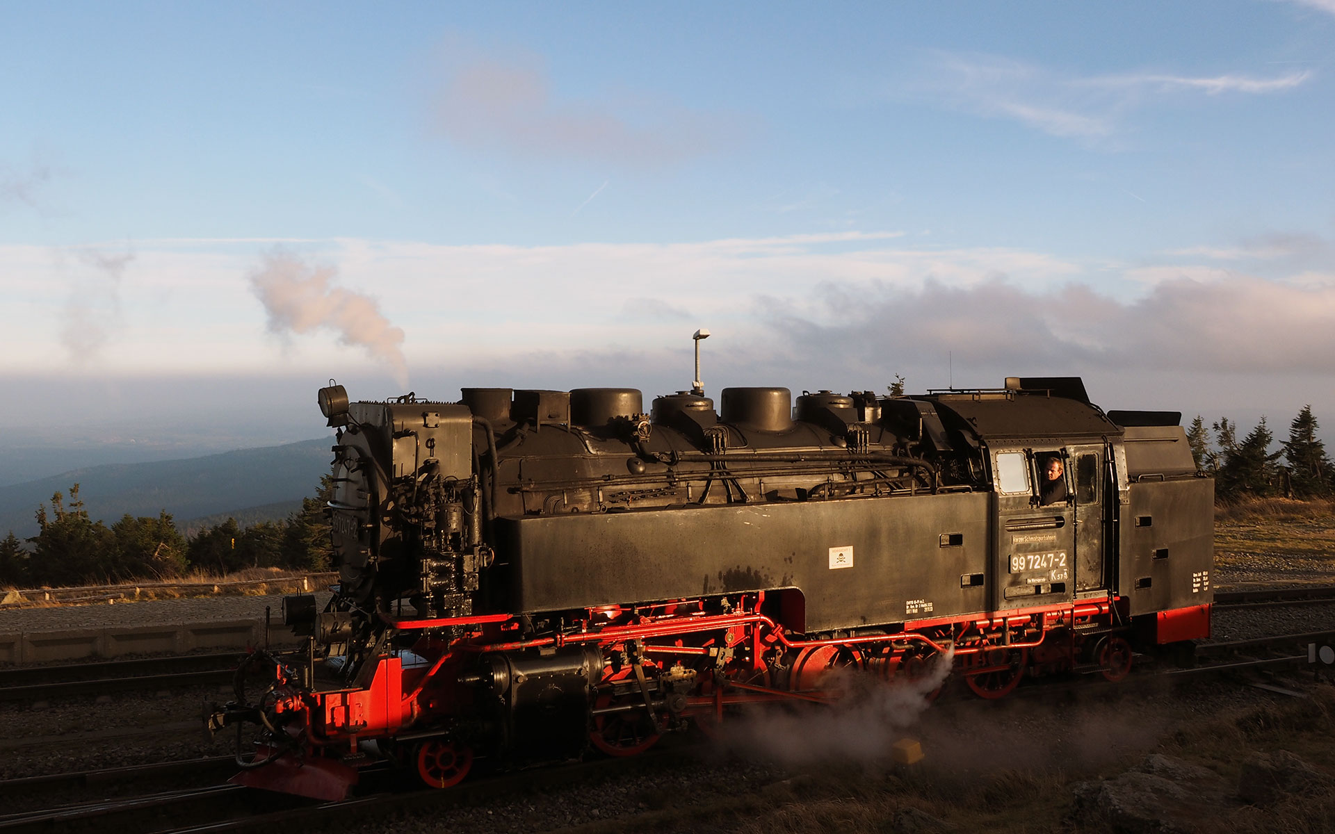 During the summer 2015 season there will be 11 scheduled trains each day to the top of Germany's Brocken mountain - all of them steam-hauled (photo © hidden europe).