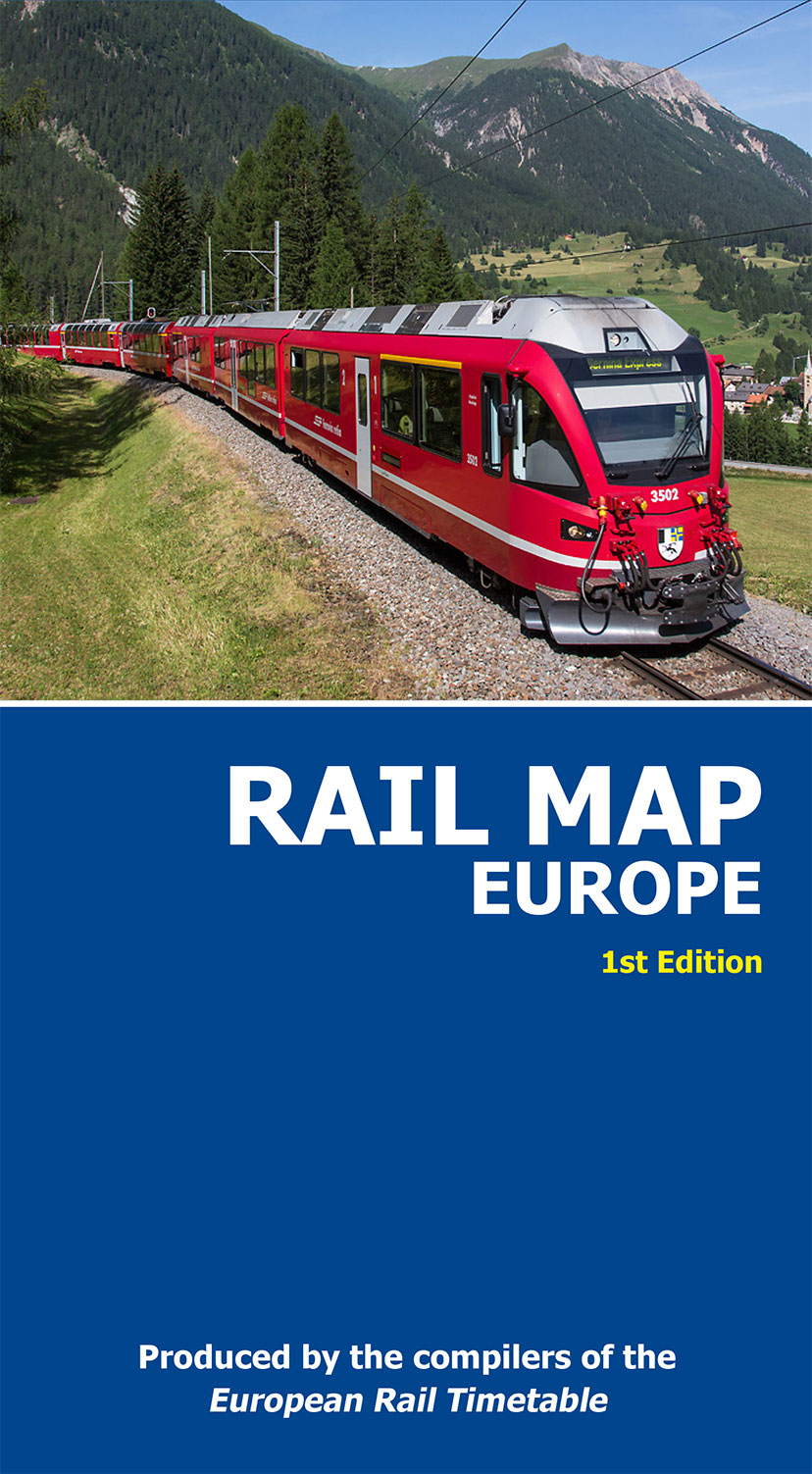 <p>1st edition of the Rail Map Europe, published in December 2015</p>